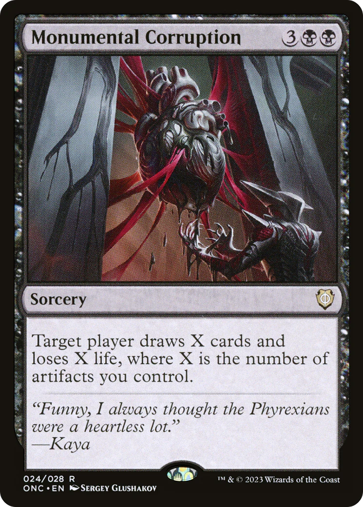 Monumental Corruption (ONC-024)  - Phyrexia: All Will Be One Commander