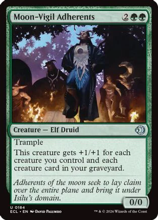 Moon-Vigil Adherents (ECL-184)  - Lorwyn Eclipsed