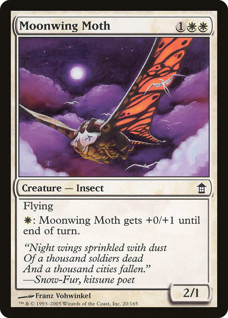 Moonwing Moth (SOK-020)  - Saviors of Kamigawa