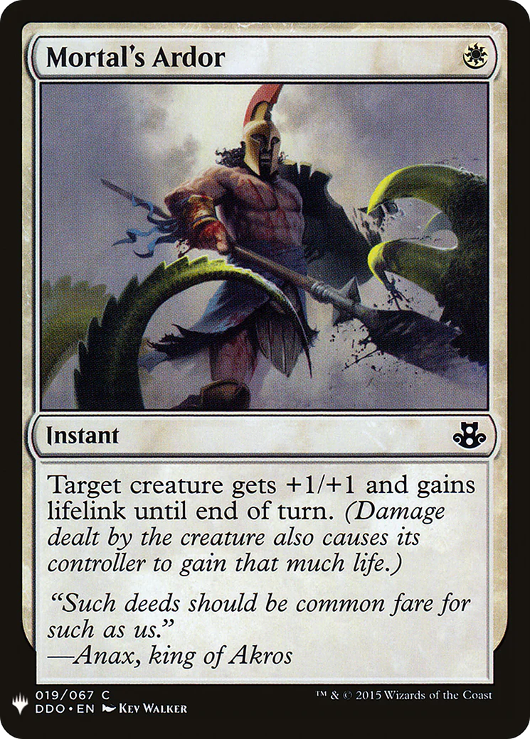 Mortal's Ardor (LIST-019)  - The List
