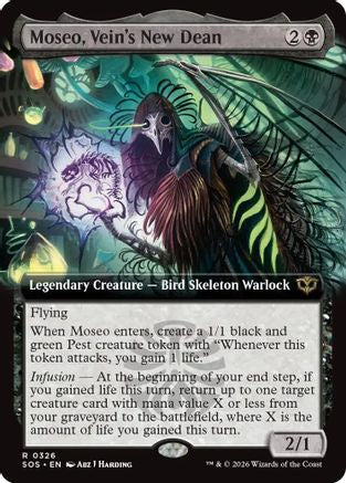Moseo, Vein's New Dean (Extended Art) (SOS-326)  Foil - Secrets of Strixhaven