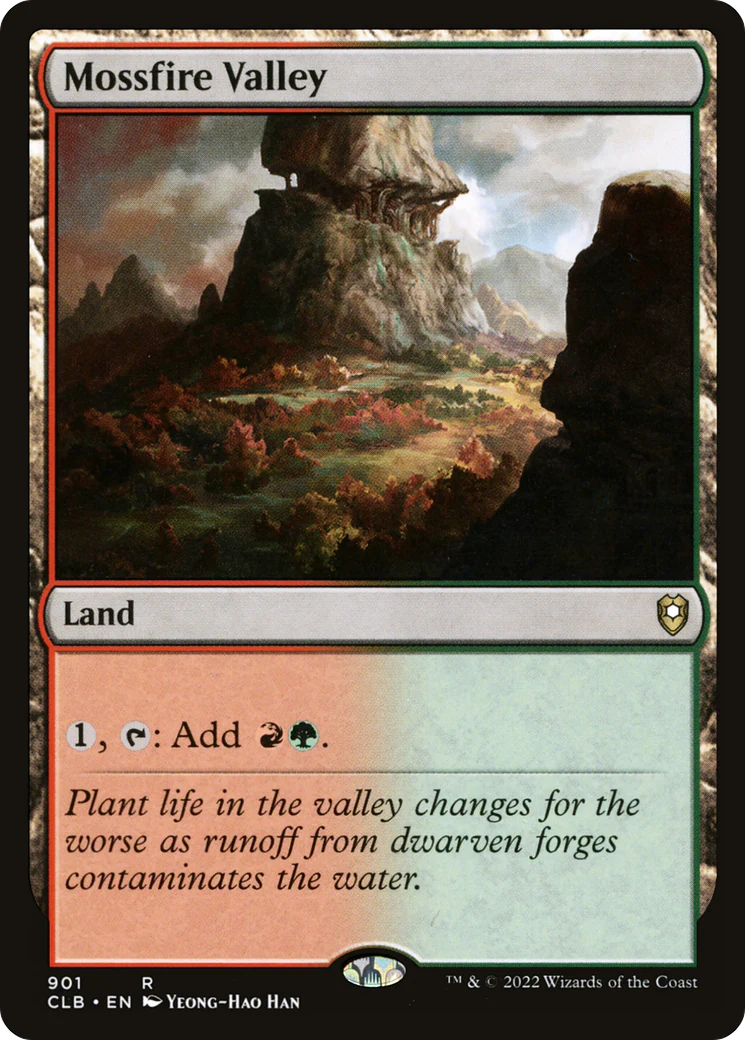 Mossfire Valley (CLB-901)  - Commander Legends: Battle for Baldur's Gate