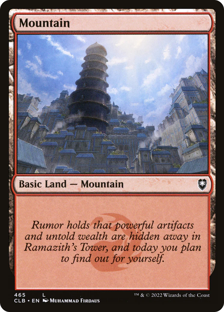 Mountain (465) (CLB-465)  Foil - Commander Legends: Battle for Baldur's Gate