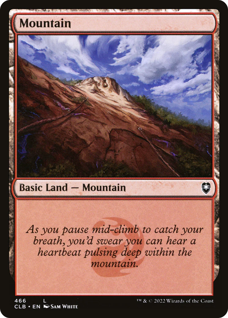 Mountain (466) (CLB-466) Foil - Commander Legends: Battle for Baldur's Gate