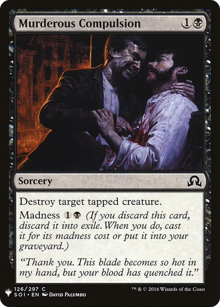 Murderous Compulsion (LIST-126)  - The List