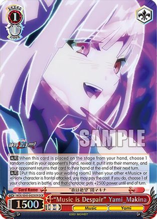 "Music is Despair" Yami_Makina (DCR) (MDE/SE45E42DCR DCR) - MACROSS Delta Premium Booster
