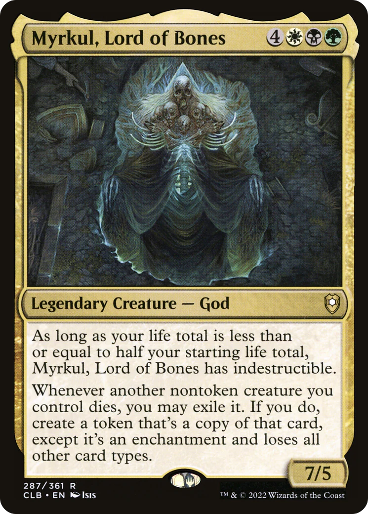 Myrkul, Lord of Bones (CLB-287)  - Commander Legends: Battle for Baldur's Gate