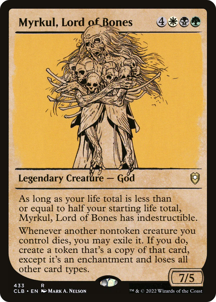 Myrkul, Lord of Bones (Showcase) (CLB-433) Foil - Commander Legends: Battle for Baldur's Gate: (Showcase)