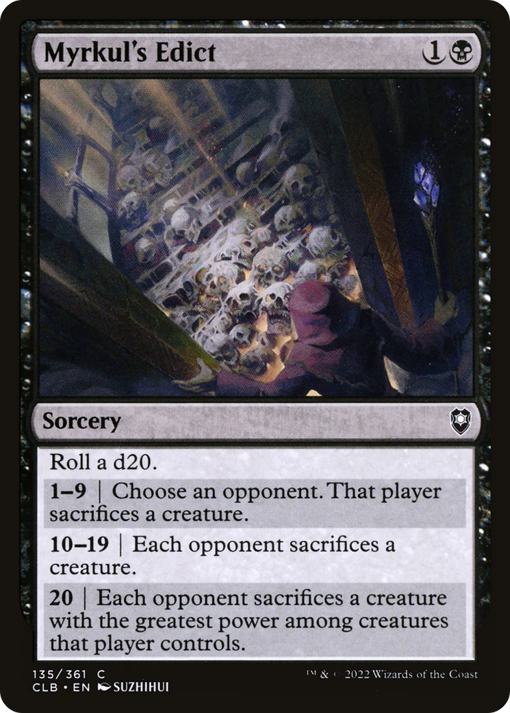 Myrkul's Edict (CLB-135)  Foil - Commander Legends: Battle for Baldur's Gate