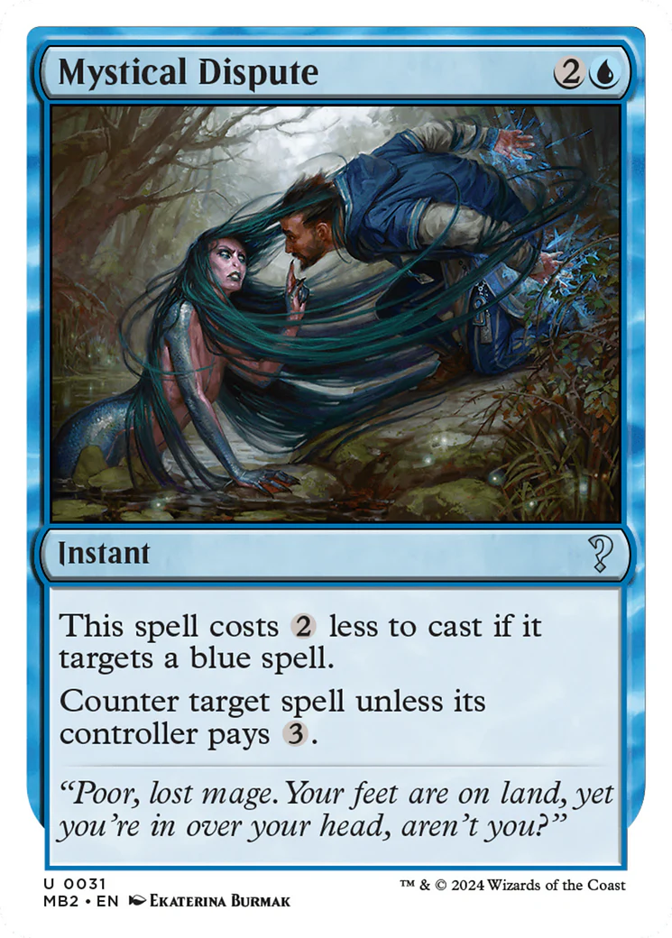 Mystical Dispute (White Border) (MB2-031)  - Mystery Booster 2