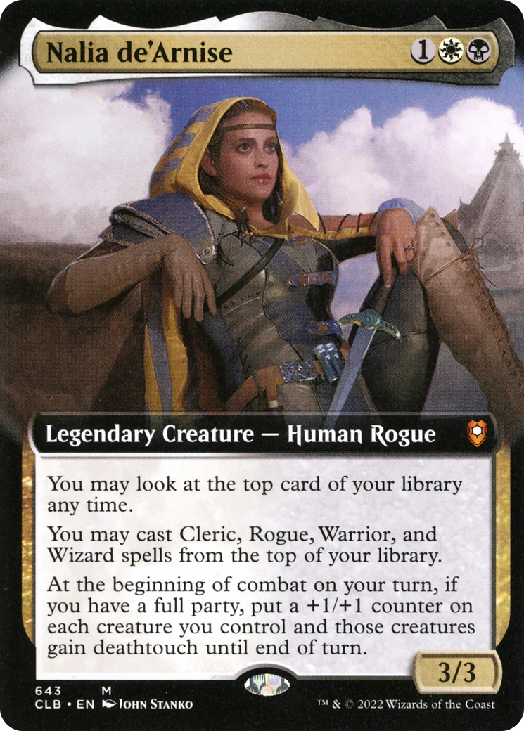 Nalia de'Arnise (Extended Art) (CLB-643)  Foil - Commander Legends: Battle for Baldur's Gate: (Extended Art)