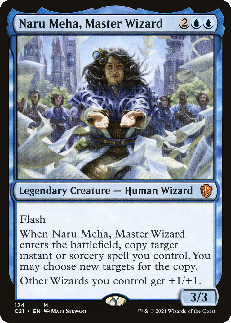 Naru Meha, Master Wizard (C21-124)  - Commander 2021