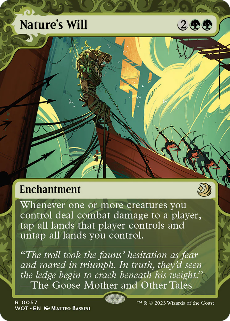 Nature's Will (WOT-057)  - Wilds of Eldraine: Enchanting Tales: (Showcase) (Borderless)