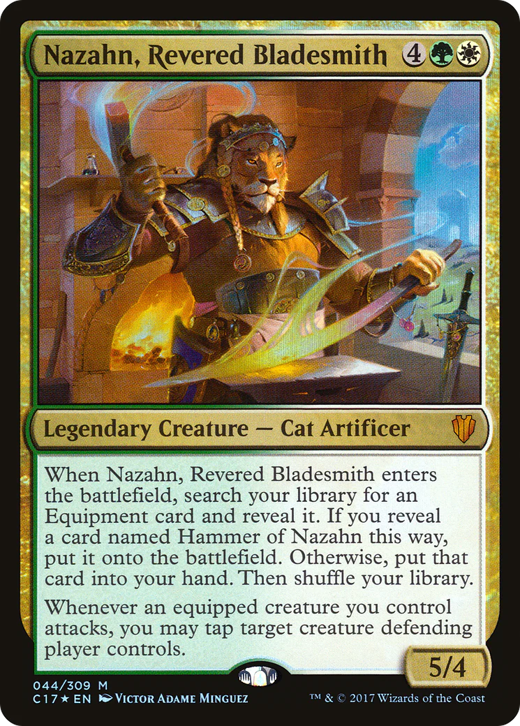 Nazahn, Revered Bladesmith (C17-044)  Foil - Commander 2017