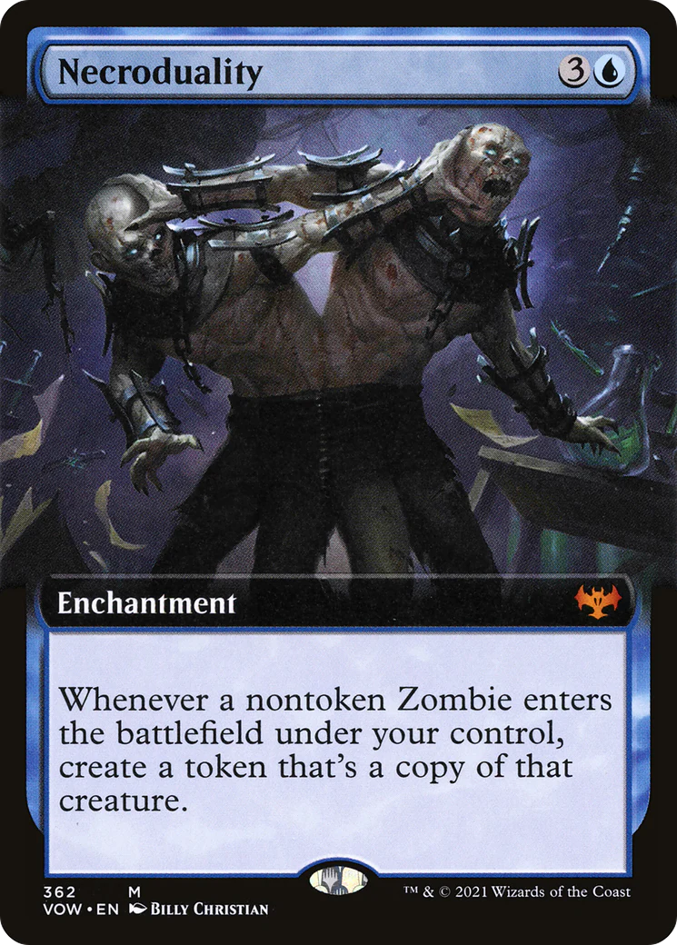 Necroduality (Extended Art) (VOW-362)  Foil - Innistrad: Crimson Vow: (Extended Art)