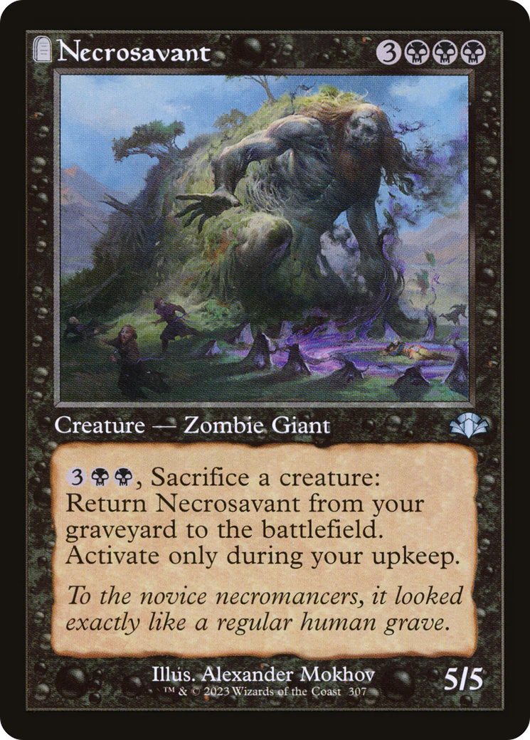 Necrosavant (Retro Frame) (DMR-307)  - Dominaria Remastered: (tombstone)