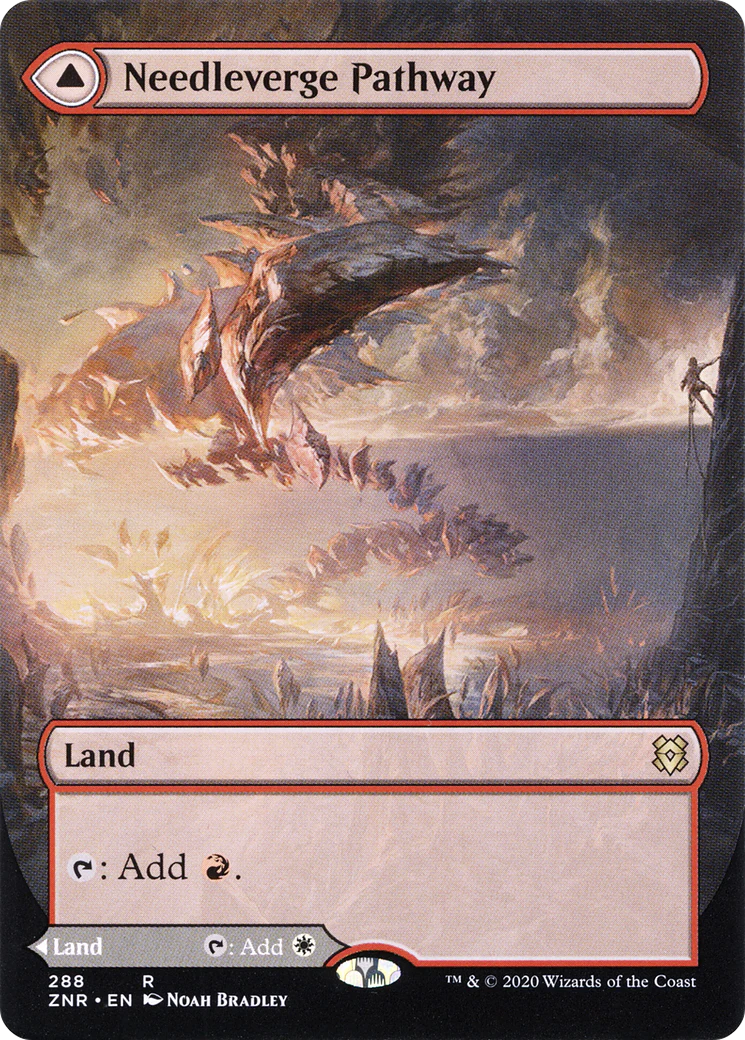 Needleverge Pathway (Borderless) (ZNR-288)  - Zendikar Rising: (Showcase) - Image 3