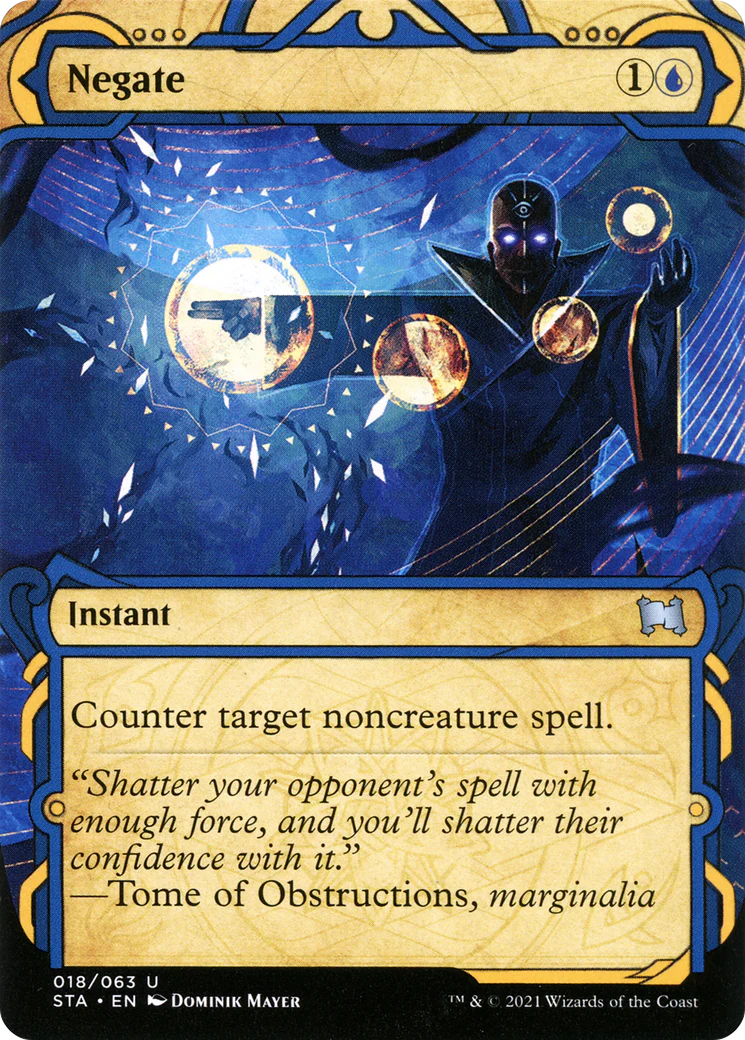 Negate (STA-018)  - Strixhaven Mystical Archive: (Showcase) (Borderless)