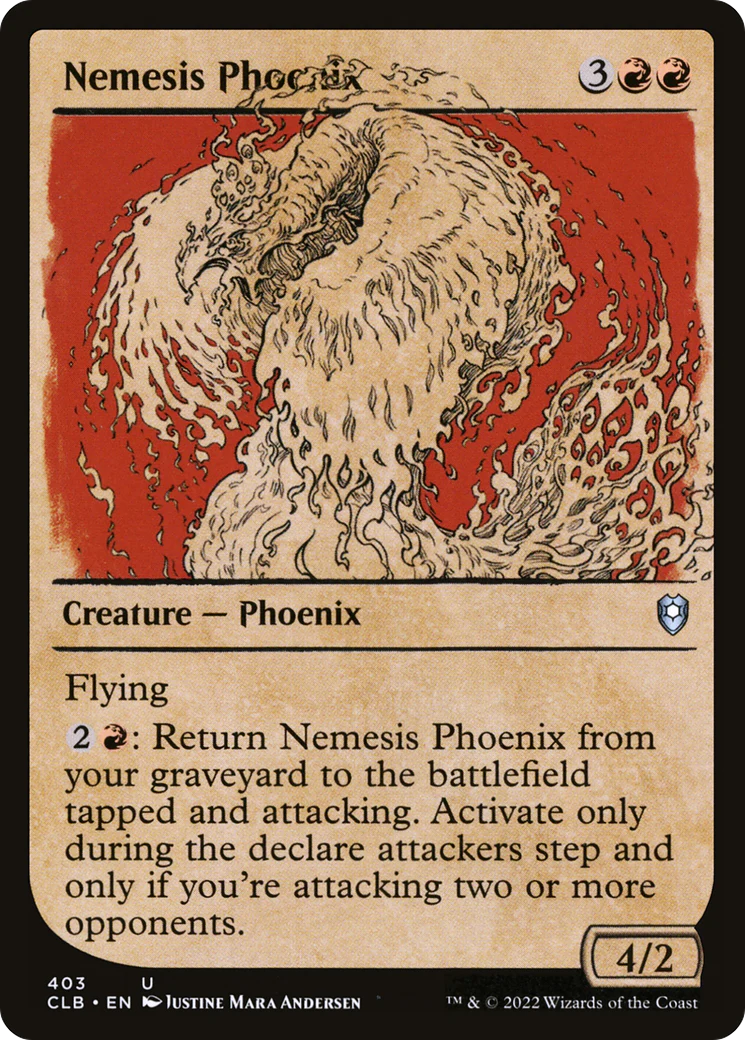 Nemesis Phoenix (Showcase) (CLB-403)  Foil - Commander Legends: Battle for Baldur's Gate: (Showcase)