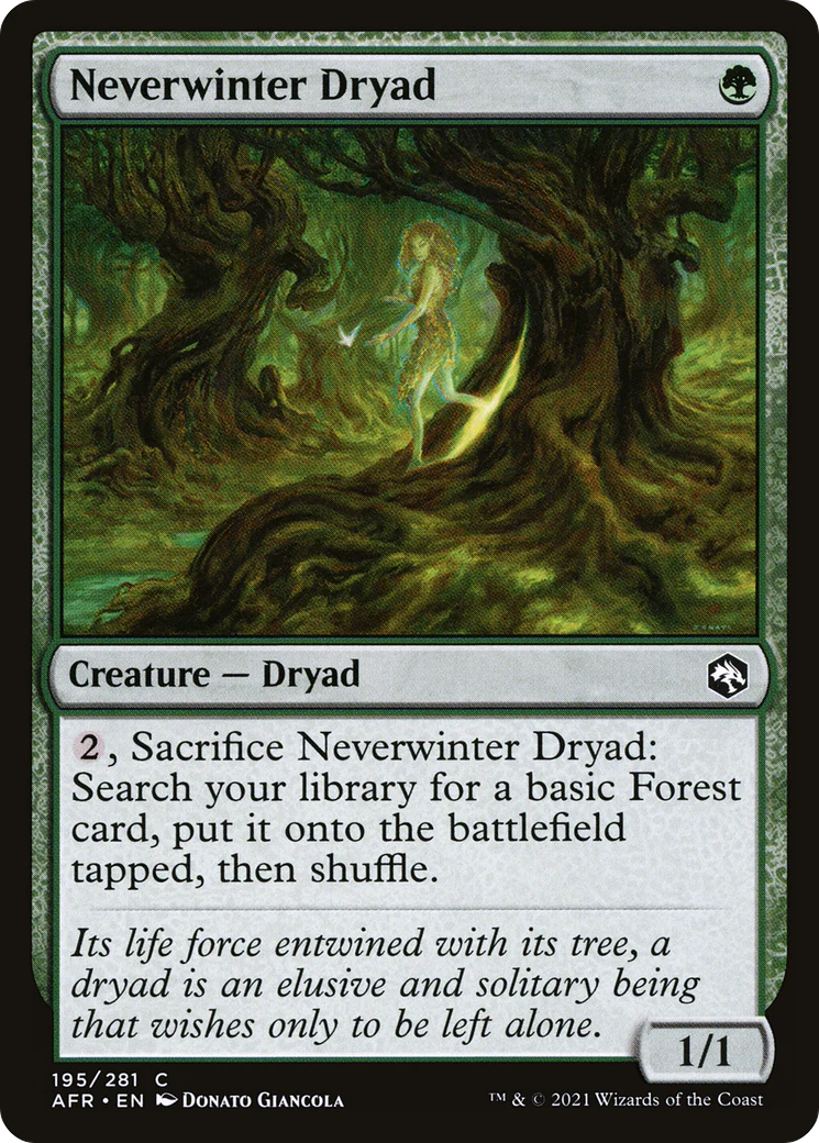 Neverwinter Dryad (AFR-195)  - Adventures in the Forgotten Realms