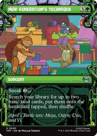New Generation's Technique (Showcase) (TMT-240)  - Teenage Mutant Ninja Turtles