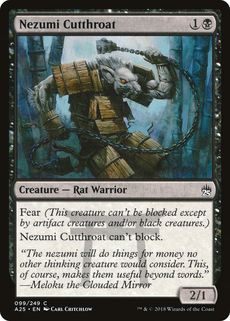 Nezumi Cutthroat (A25-099)  Foil - Masters 25