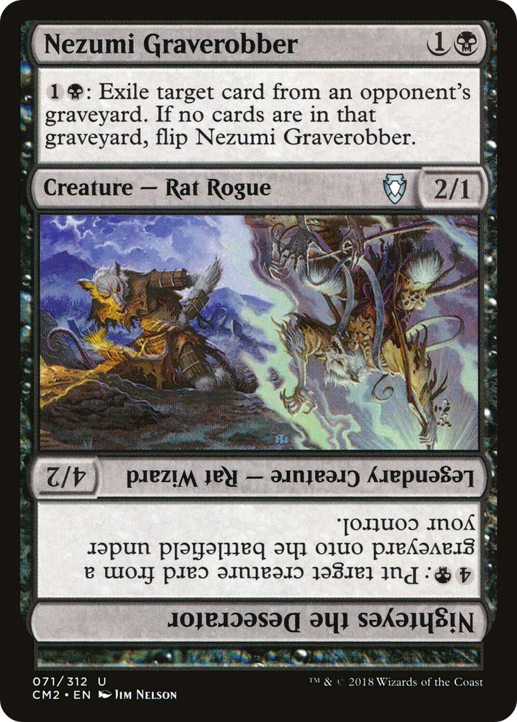 Nezumi Graverobber // Nighteyes the Desecrator (CM2-071)  - Commander Anthology Volume II