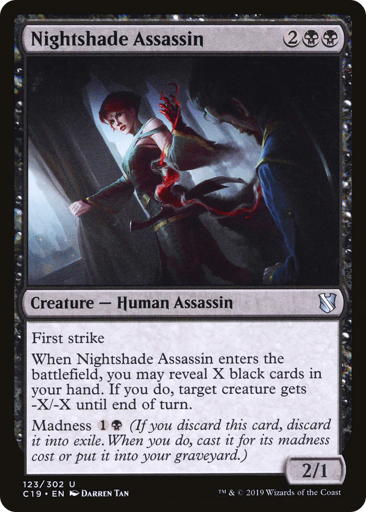 Nightshade Assassin (C19-123)  - Commander 2019