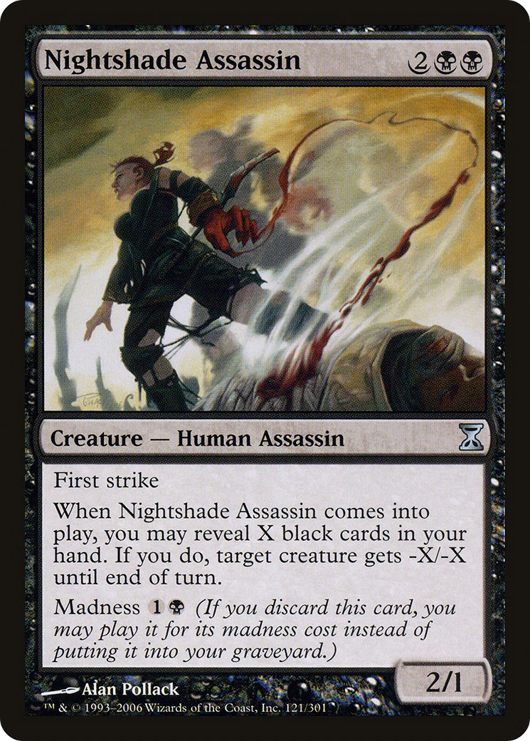 Nightshade Assassin (TSP-121) Foil - Time Spiral