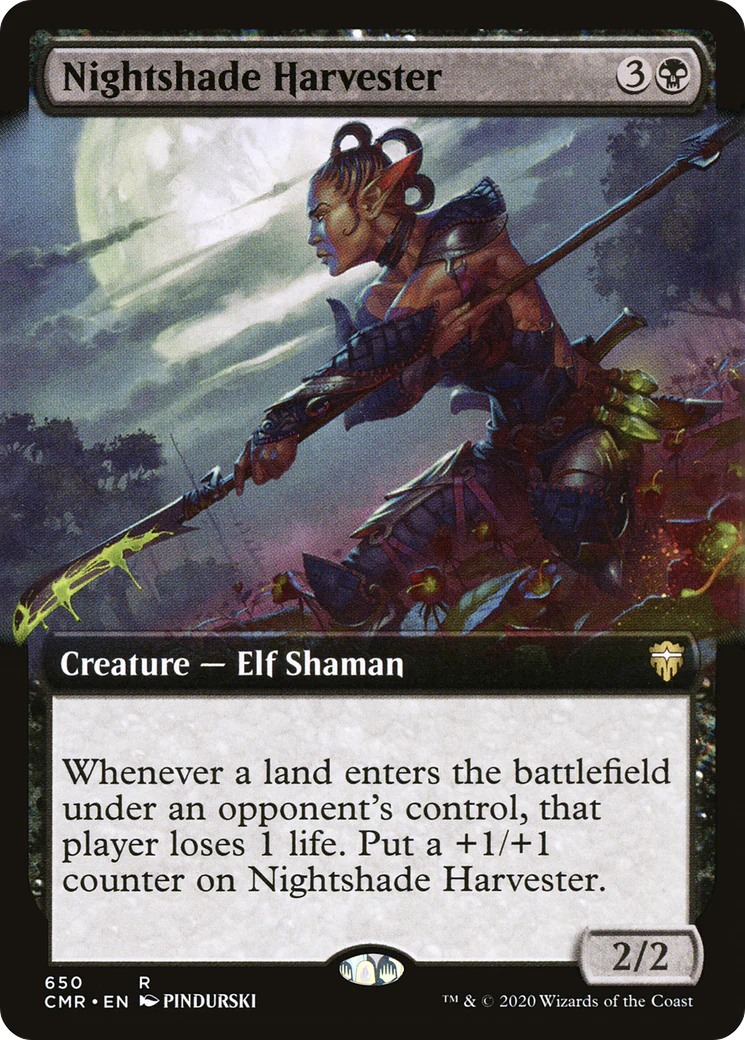 Nightshade Harvester (Extended Art) (CMR-650)  Foil - Commander Legends: (Extended Art)