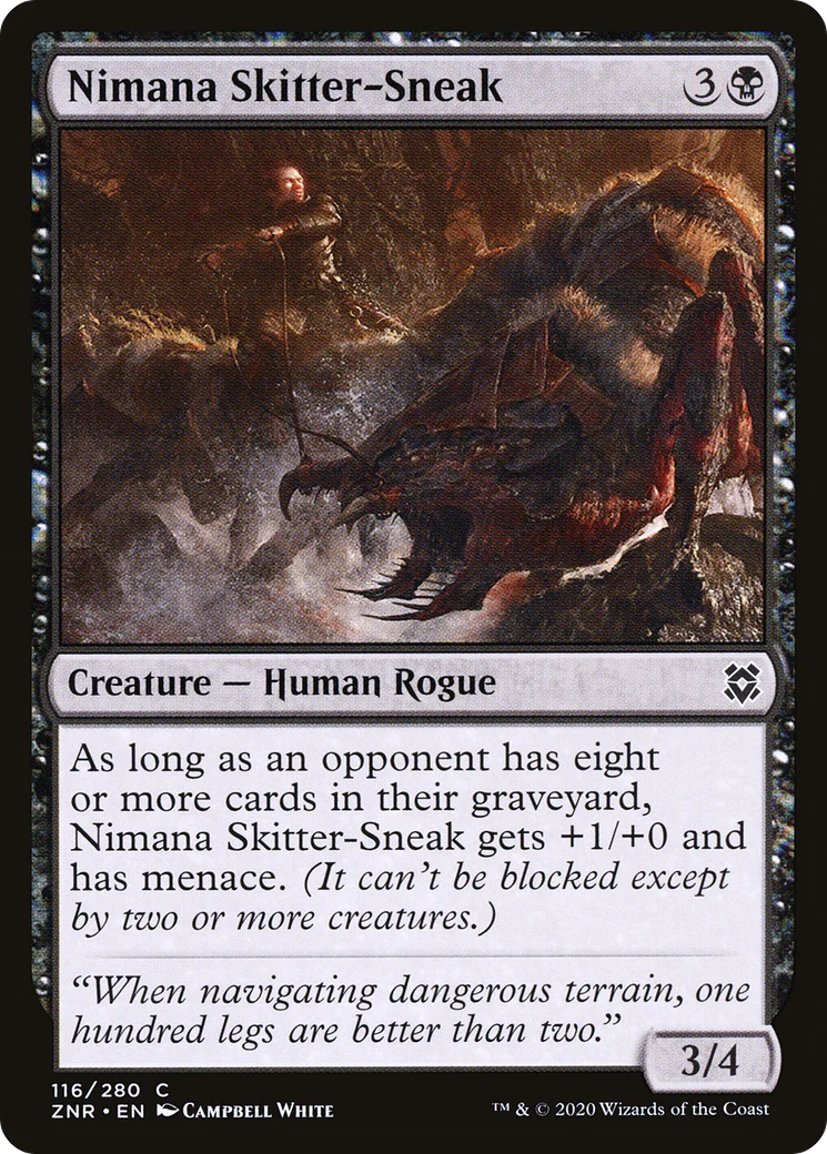 Nimana Skitter-Sneak (ZNR-116)  Foil - Zendikar Rising