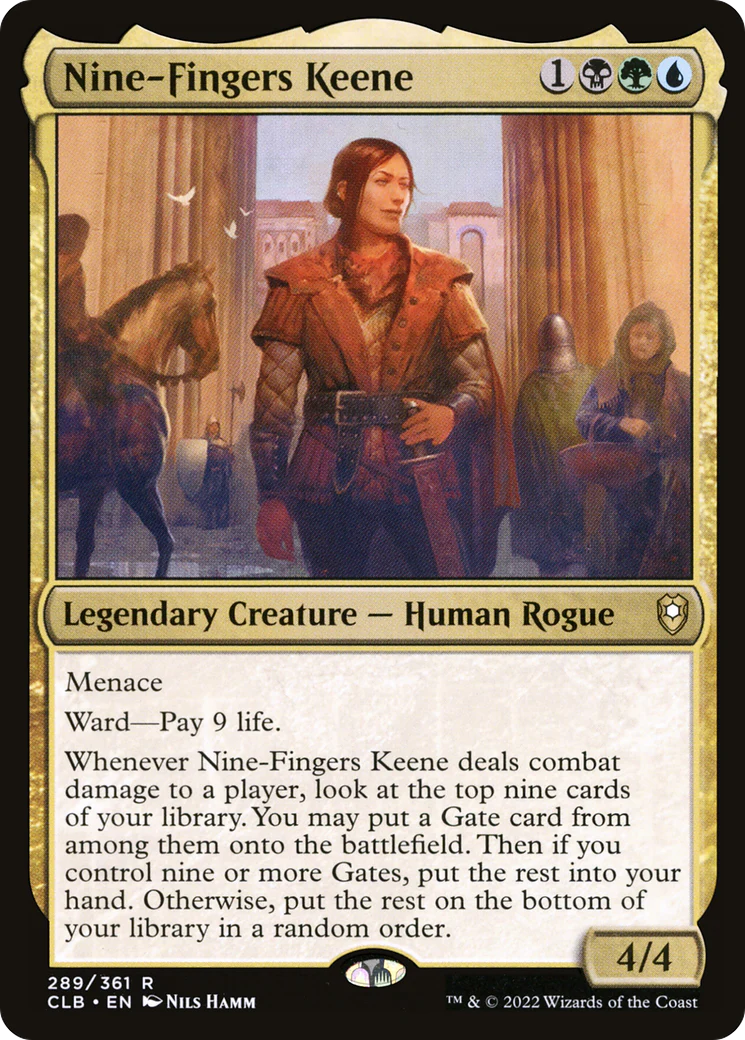 Nine-Fingers Keene (CLB-289) Foil - Commander Legends: Battle for Baldur's Gate