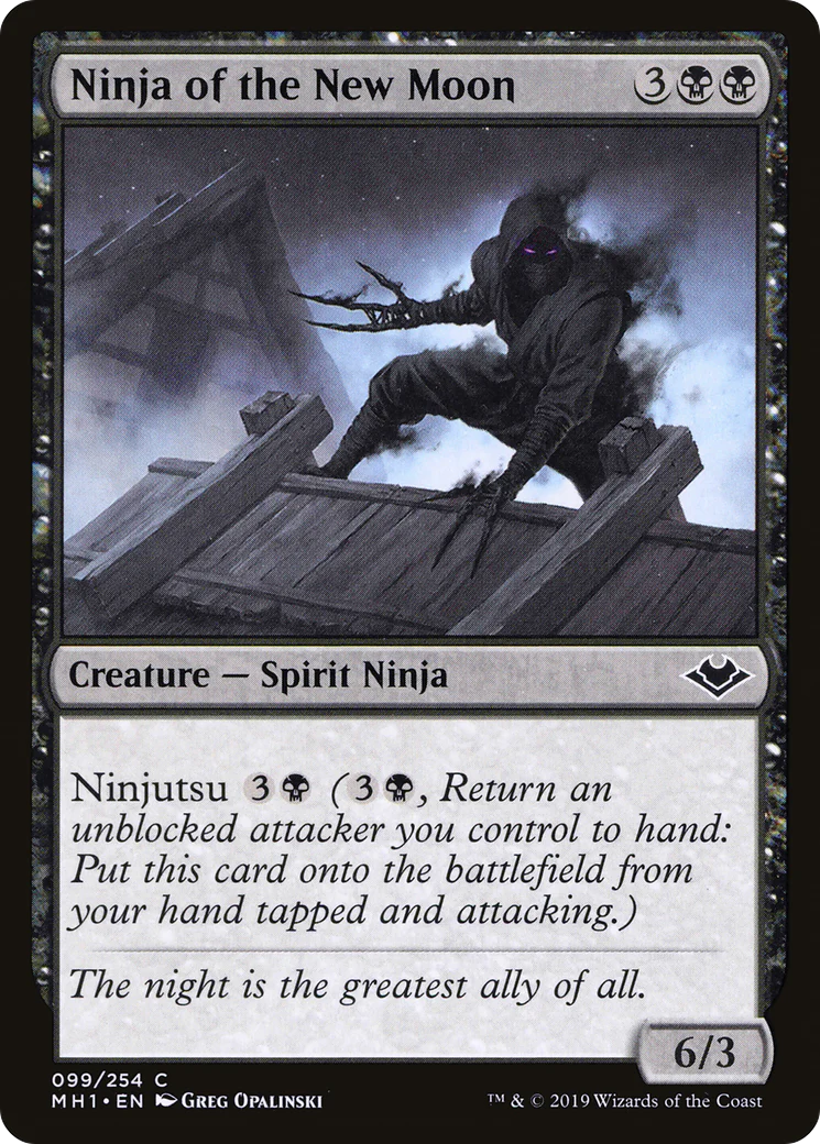 Ninja of the New Moon (MH1-099)  Foil - Modern Horizons