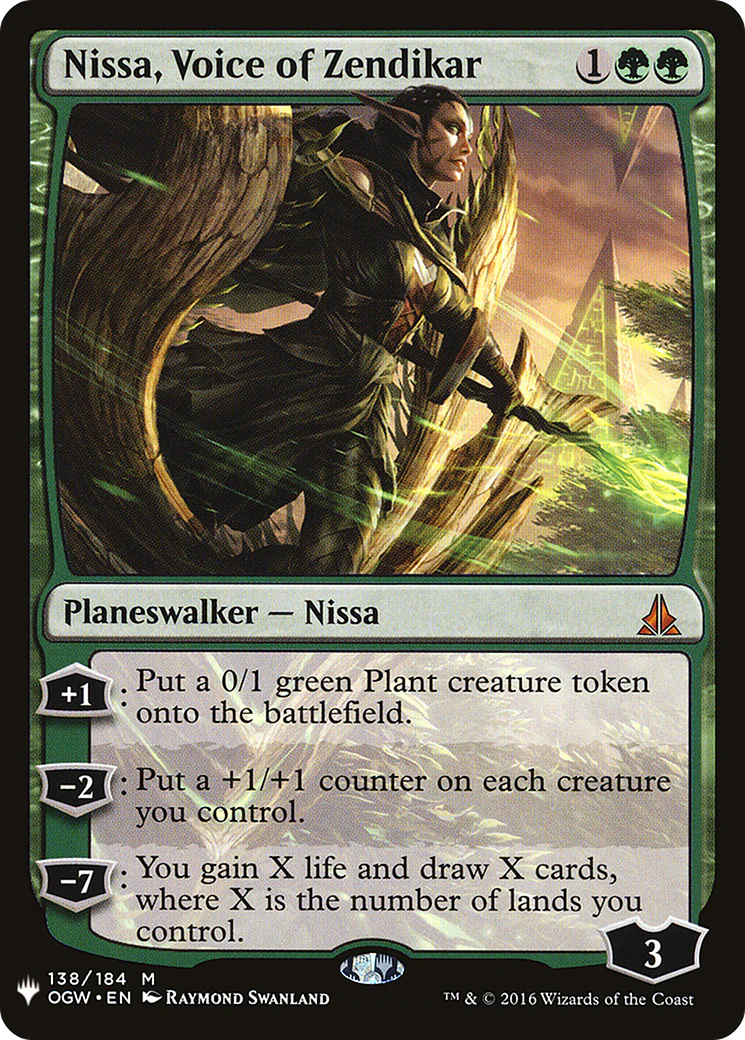 Nissa, Voice of Zendikar (LIST-138)  - The List