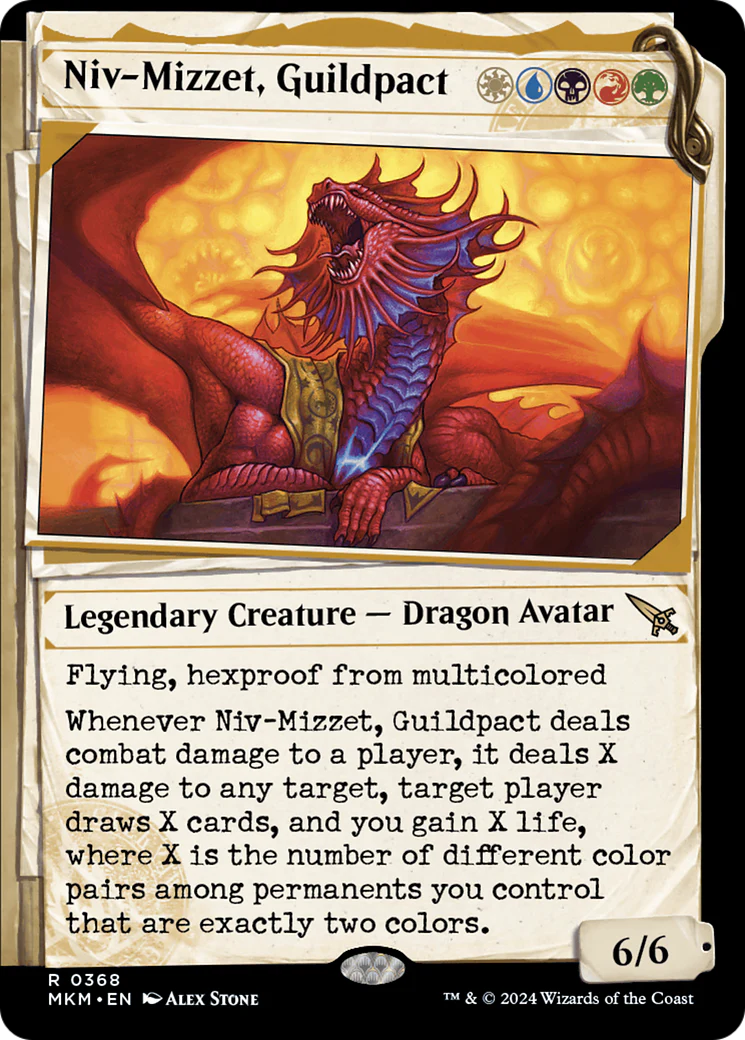 Niv-Mizzet, Guildpact (Showcase) (368) (MKM-368)  - Murders at Karlov Manor