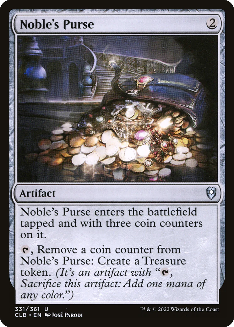 Noble's Purse (CLB-331)  Foil - Commander Legends: Battle for Baldur's Gate