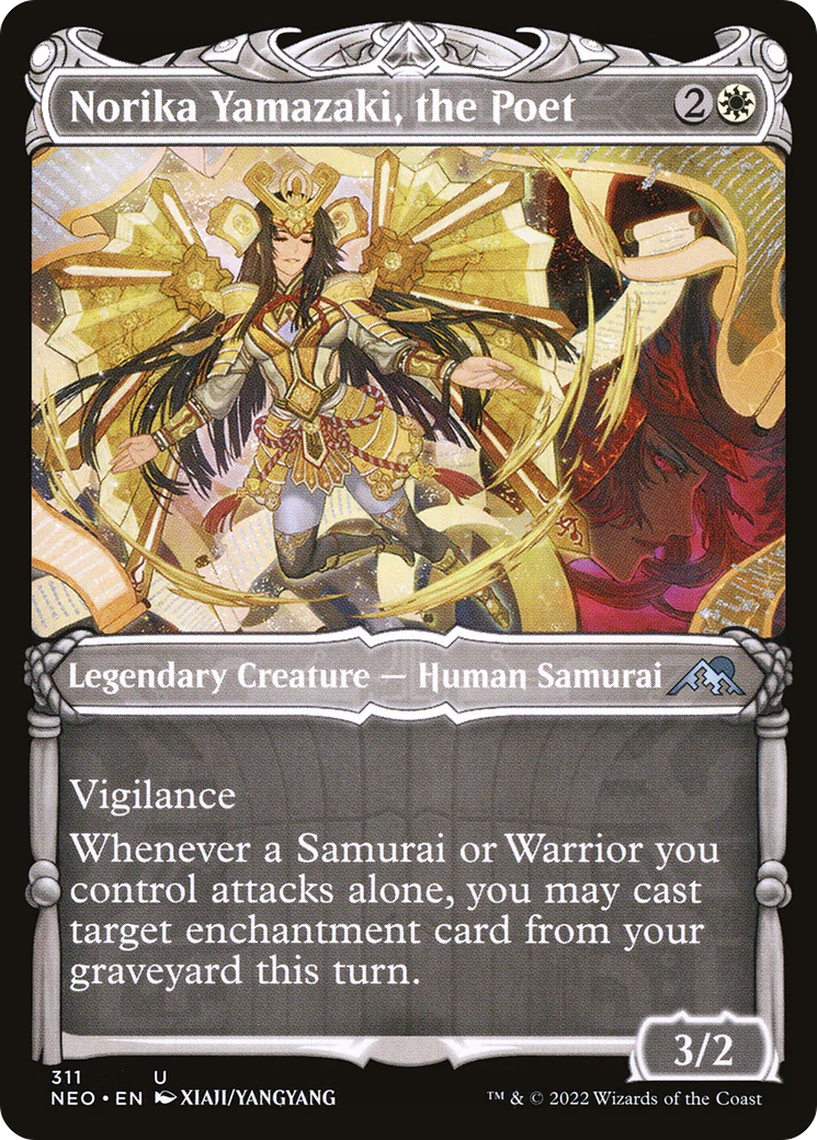 Norika Yamazaki, the Poet (Showcase) (NEO-311)  - Kamigawa: Neon Dynasty