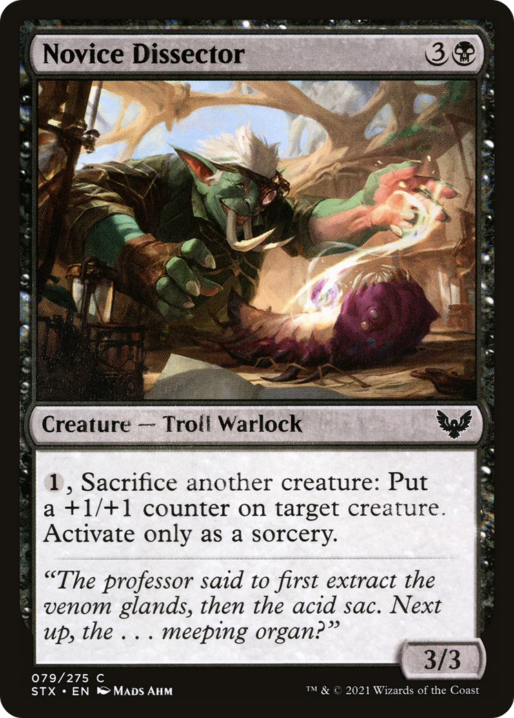 Novice Dissector (STX-079)  Foil - Strixhaven: School of Mages