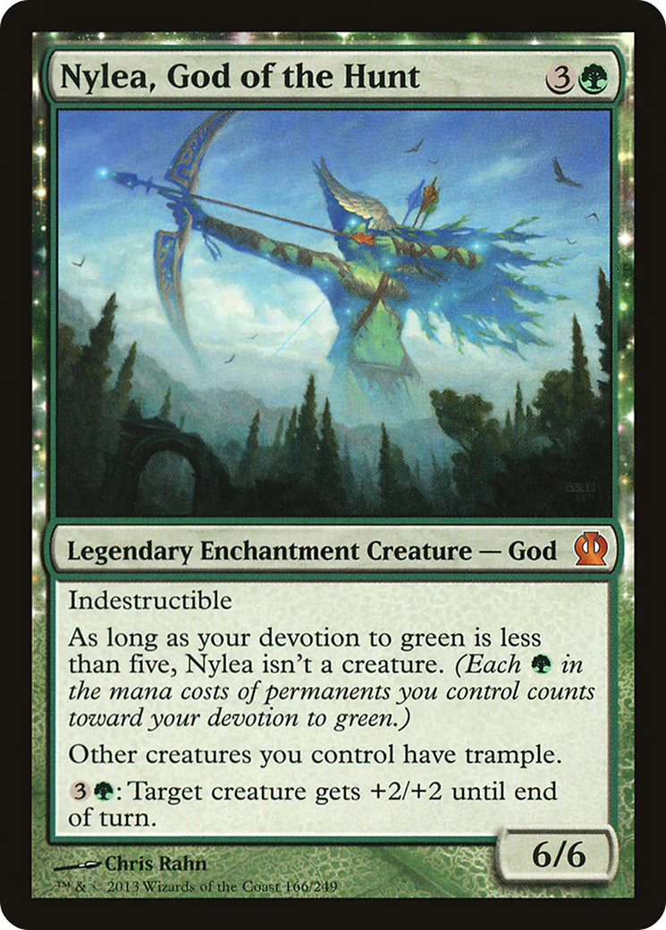 Nylea, God of the Hunt (THS-166)  - Theros: (enchantment)