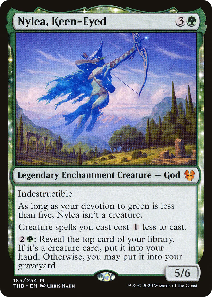 Nylea, Keen-Eyed (THB-185)  - Theros Beyond Death: (enchantment)
