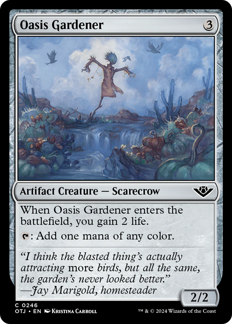 Oasis Gardener (OTJ-246)  Foil - Outlaws of Thunder Junction