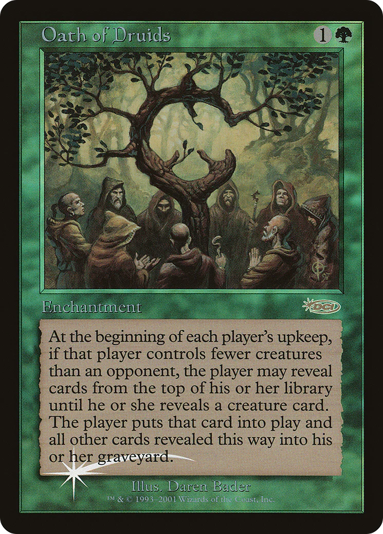 Oath of Druids (JDG-002)  Foil - Judge Gift Cards 2001