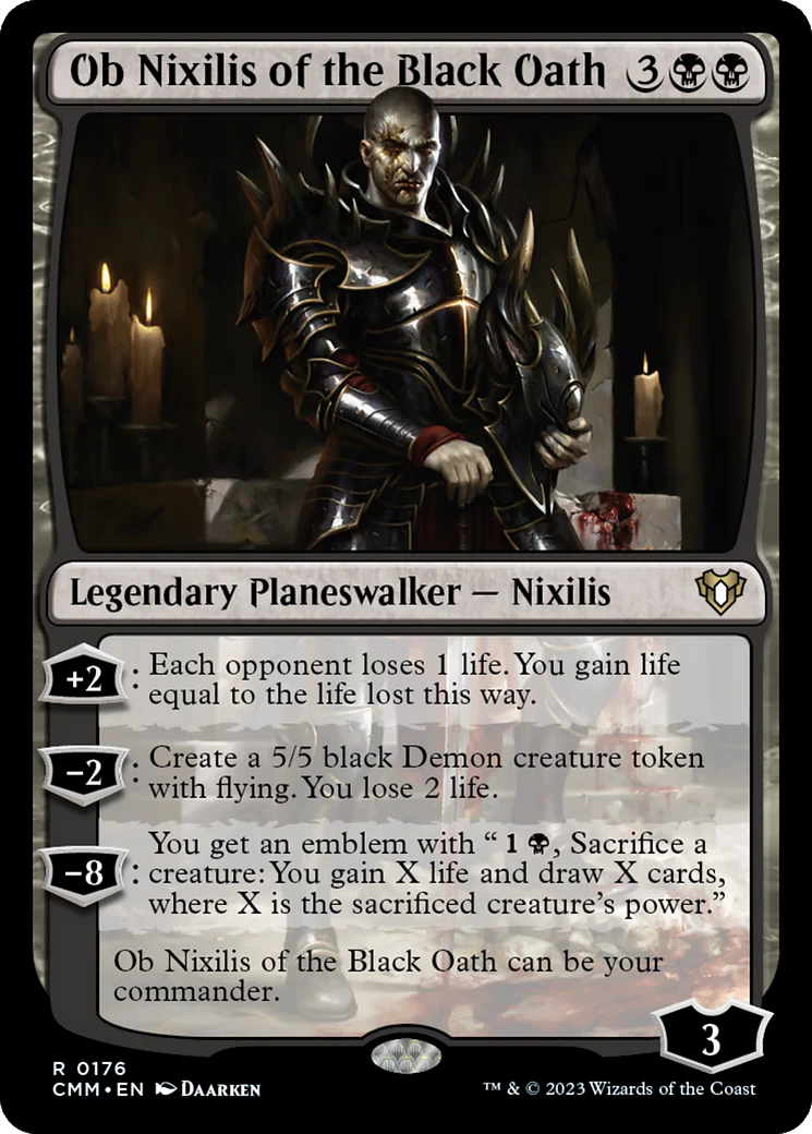 Ob Nixilis of the Black Oath (CMM-176)  - Commander Masters