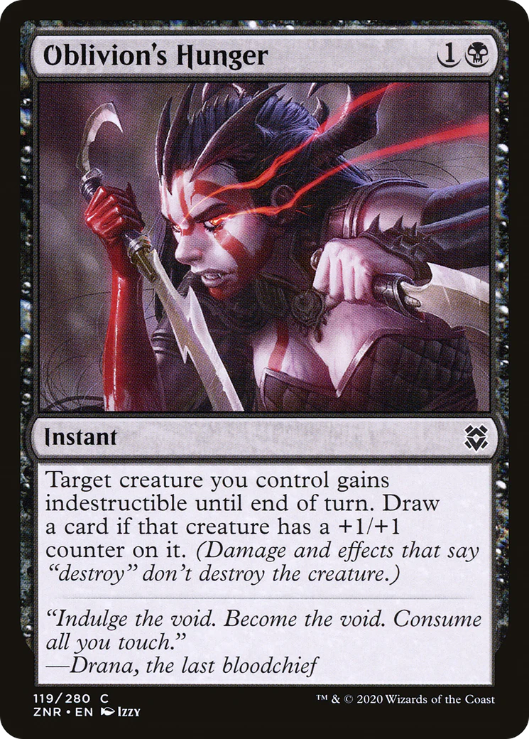 Oblivion's Hunger (ZNR-119)  - Zendikar Rising