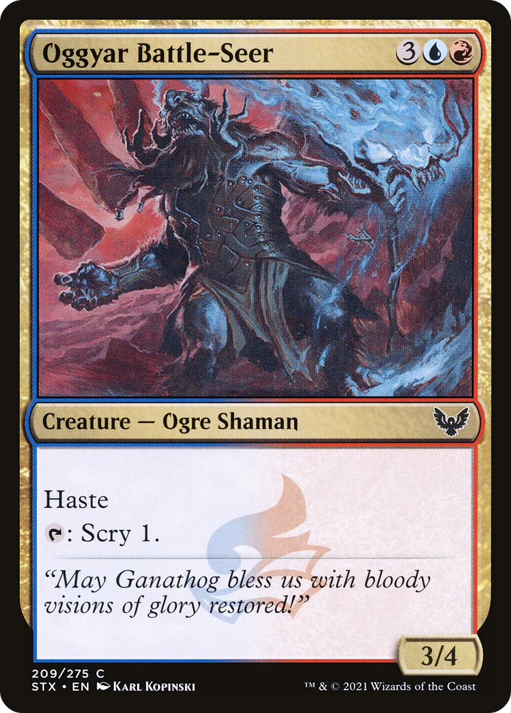 Oggyar Battle-Seer (STX-209)  Foil - Strixhaven: School of Mages