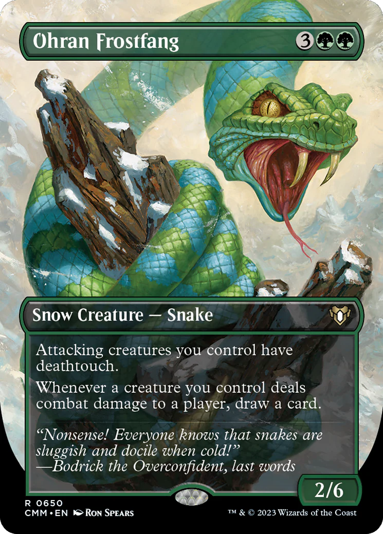 Ohran Frostfang (Borderless) (CMM-650)  - Commander Masters
