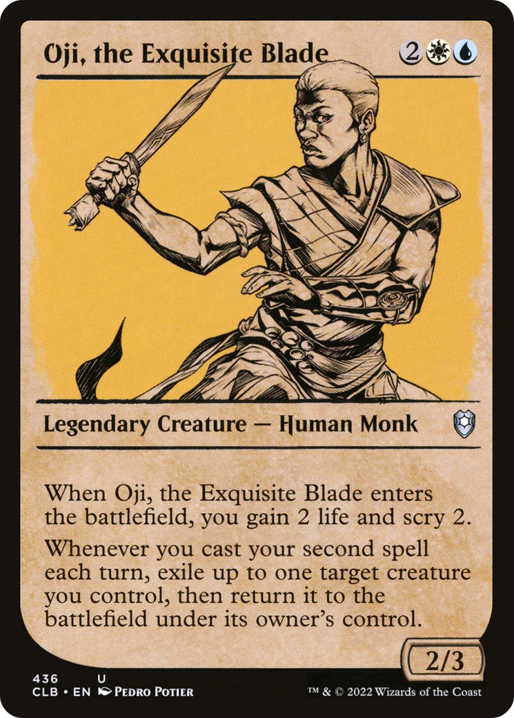 Oji, the Exquisite Blade (Showcase) (CLB-436)  - Commander Legends: Battle for Baldur's Gate: (Showcase)