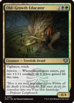 Old-Growth Educator (SOS-207) Foil - Secrets of Strixhaven
