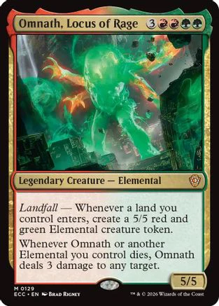 Omnath, Locus of Rage (ECC-129)  - Commander: Lorwyn Eclipsed