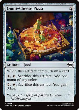 Omni-Cheese Pizza (TMT-176) Foil - Teenage Mutant Ninja Turtles